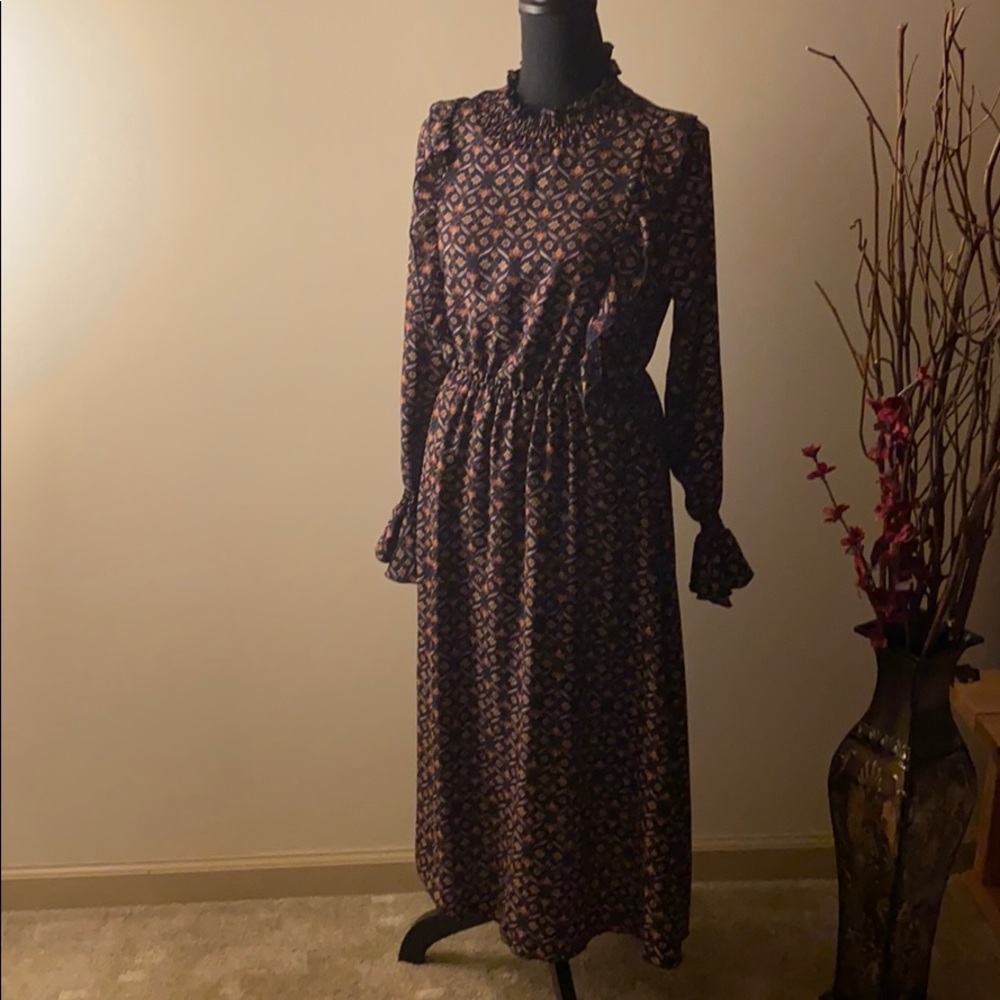 Frilled Long Dress